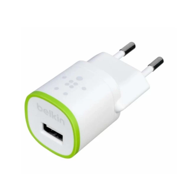 Мережевий зарядний пристрій Belkin Home 5W USB-A White (F8J013vfWHT)