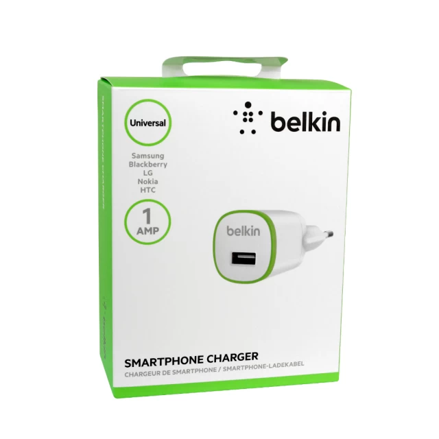 Мережевий зарядний пристрій Belkin Home 5W USB-A White (F8J013vfWHT)