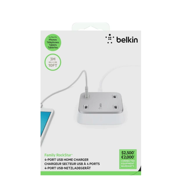 Сетевое зарядное устройство Belkin Home 12W USB-A White (F8J040vfWHT)