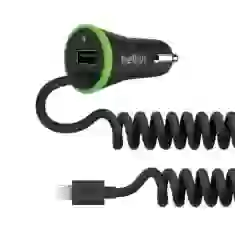 Автомобильное зарядное устройство Belkin Boost Up (Lightning Cable + USB) 3.4Amp, (F8J154bt04-BLK)