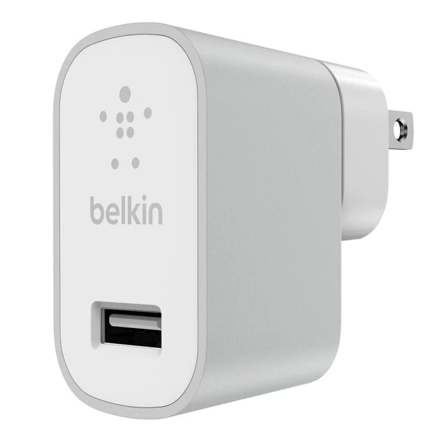 Мережевий зарядний пристрій Belkin Mixit Premium 12W USB-A Silver (F8M731vfSLV)