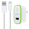 Мережевий зарядний пристрій Belkin Home 12W USB-A with USB-A to micro USB Cable White (F8M886vf04-WHT)