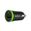 Автомобильное зарядное устройство Belkin USB 2.4А, 12 W с Micro USB Cable,1.2м, Black (F8M887BT04-BLK)