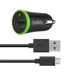 Автомобильное зарядное устройство Belkin USB 2.4А, 12 W с Micro USB Cable,1.2м, Black (F8M887BT04-BLK)