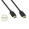 Кабель Belkin HDMI (AM/AM) High Speed w/Ethernet 10 m,Gold/Black (F3Y021bt10M)