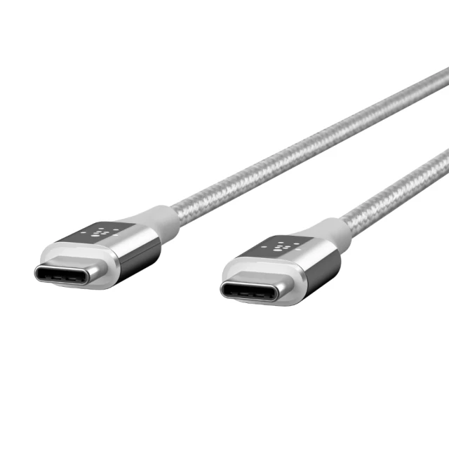 Кабель Belkin Mixit DuraTek USB-C to USB-C, 1.2 m,Silver (F2CU050bt04-SLV)