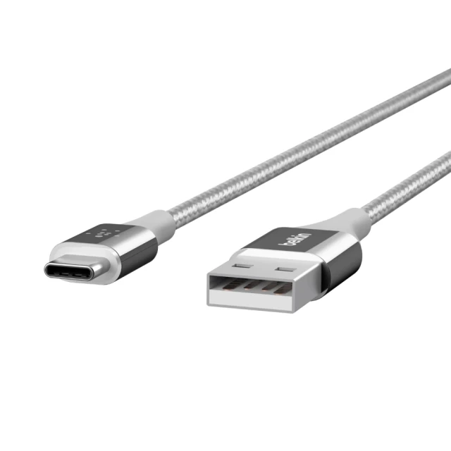Кабель Belkin Mixit DuraTek USB-C to USB-C, 1.2 m,Silver (F2CU059BT04-SLV)