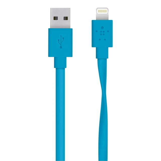 Кабель Belkin USB 2.0 MIXIT Flat Lightning charge/sync cable 1.2,Blue (F8J148bt04-BLU)