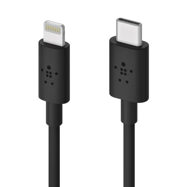 Кабель Belkin Boost Charge USB-C with Lightning, 1.2 m,Black (F8J239BT04-BLK)