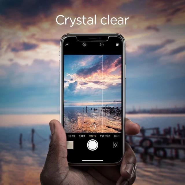 Захисне скло Spigen для iPhone XS/X Glass 