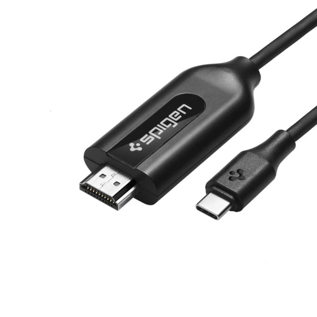 Кабель Spigen C20CH USB-C to HDMI, 2m, Black (000CB22527)