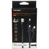Кабель Spigen Essential C10I3 Black USB-C+Micro-B 5-pin+USB Lightning to USB 2.0 (000CB22774)