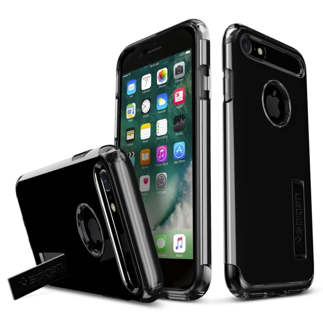 Чохол Spigen для iPhone SE 2020/8/7 Slim Armor Black (042CS20647)