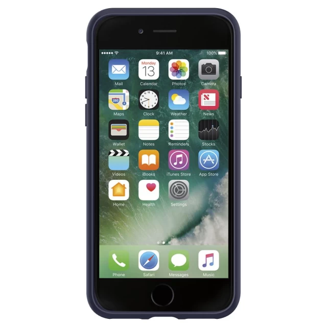 Чохол Spigen для iPhone SE 2020/8/7 Liquid Air Midnight Blue (042CS21189)