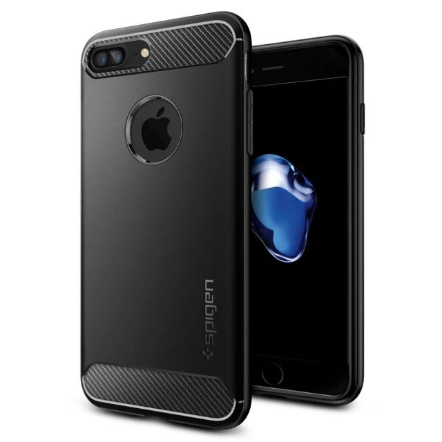 Чехол Spigen для iPhone 8 Plus/7 Plus Rugged Armor Black (043CS20485)