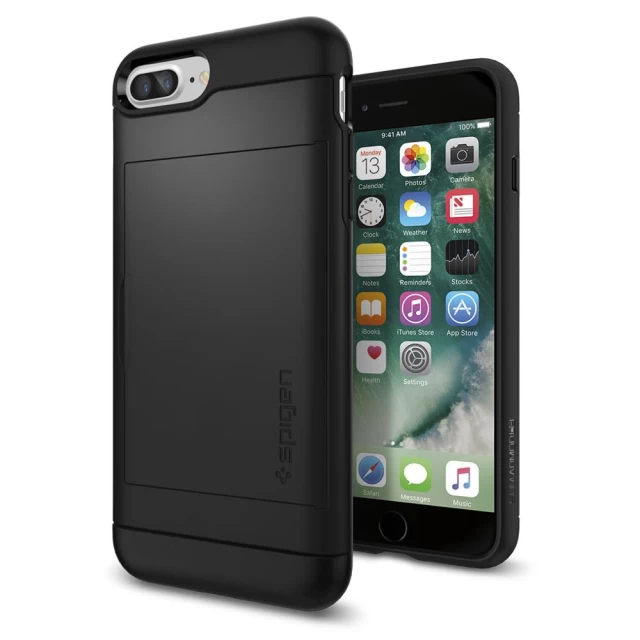 Чехол Spigen для iPhone 8 Plus/7 Plus Slim Armor CS Black (043CS20528)