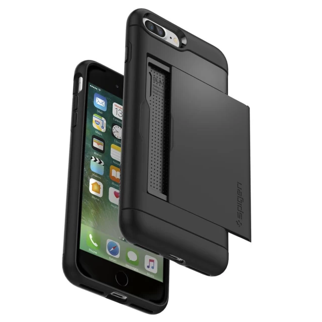 Чехол Spigen для iPhone 8 Plus/7 Plus Slim Armor CS Black (043CS20528)