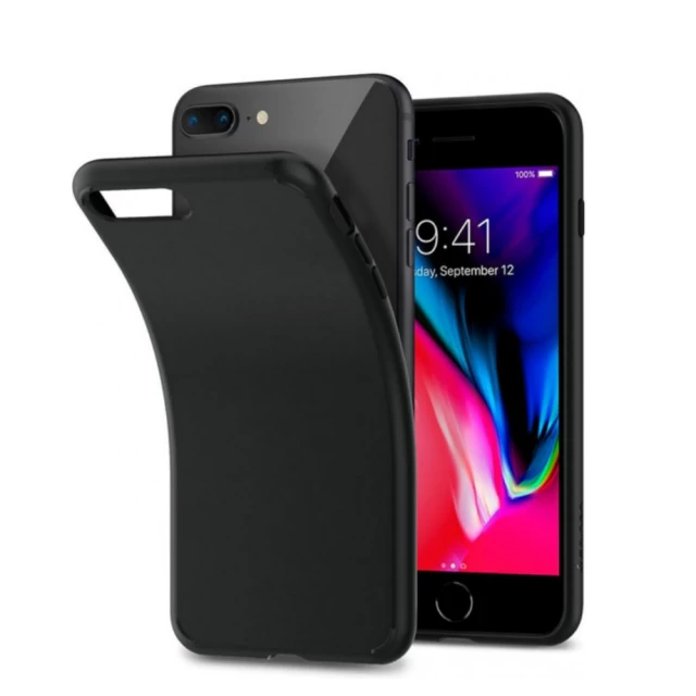 Чохол Spigen для iPhone 8 Plus/7 Plus Liquid Crystal Matte Black (043CS21451)