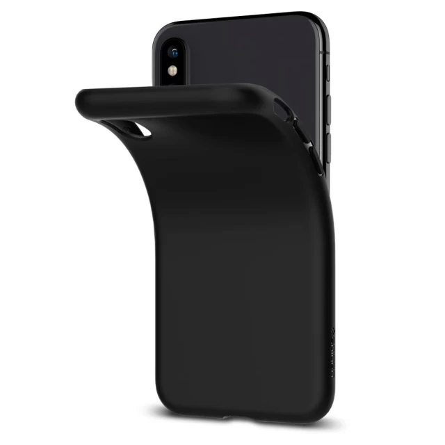 Чехол Spigen для iPhone X Liquid Crystal Matte Black (057CS22119)