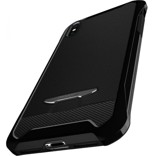 Чохол + 2 скла Spigen для iPhone X Reventon Jet Black (057CS22650)