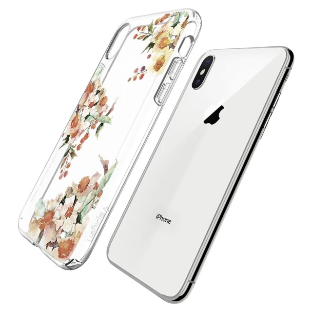 Чехол Spigen для iPhone X Liquid Crystal Aquarelle Primrose (057CS22785)