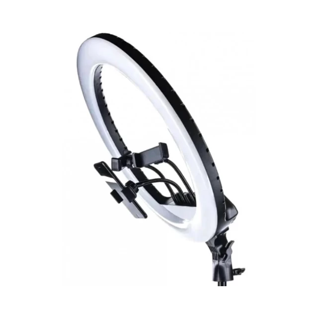 Комплект кольцевая светодиодная лампа LED Lux 36 см RL-14 со штативом и тройным зажимом телефона для селфи и пультом