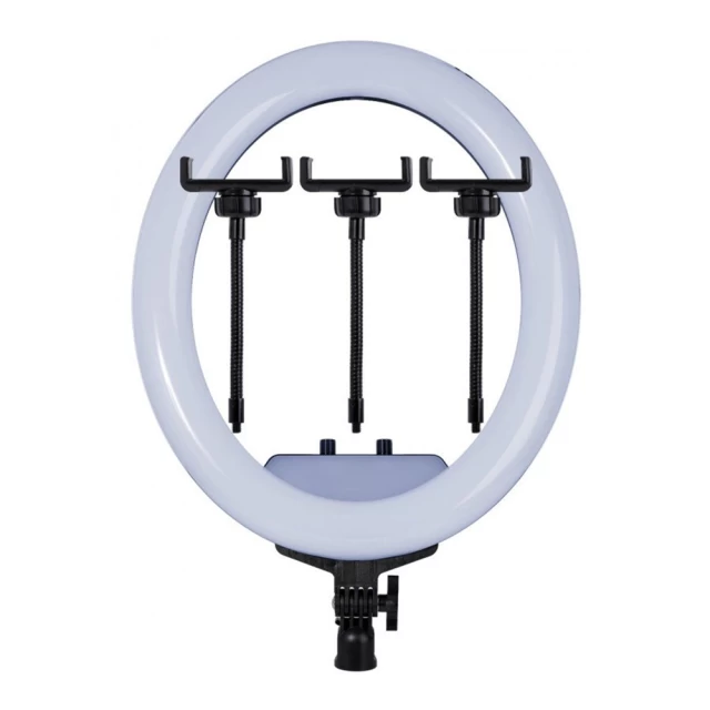 Кольцевая светодиодная лампа LED Lux 48 см TY-4048 с тройным зажимом для телефона для селфи, пультом и чехлом