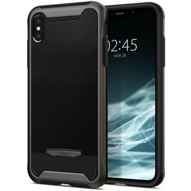 Чохол Spigen для iPhone XS Hybrid NX Gunmetal (063CS24943)