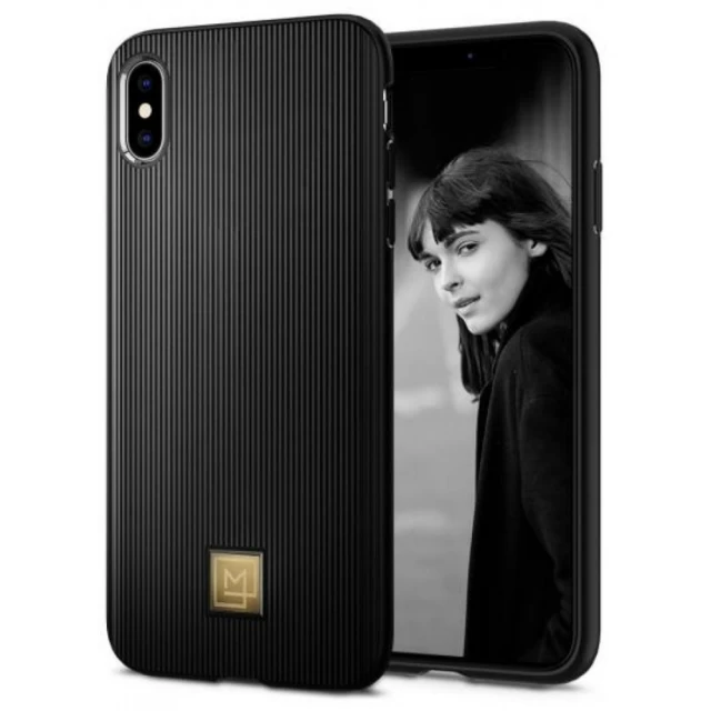 Чохол Spigen для iPhone XS La Manon Classy Black (063CS24962)