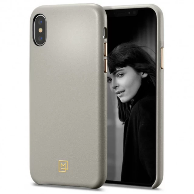 Чохол Spigen для iPhone XS La Manon Calin Oatmeal Beige (063CS25087)