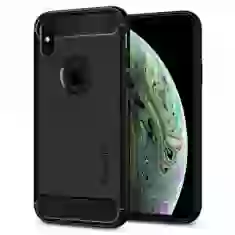 Чехол Spigen для iPhone XS Rugged Armor Matte Black (063CS25113)