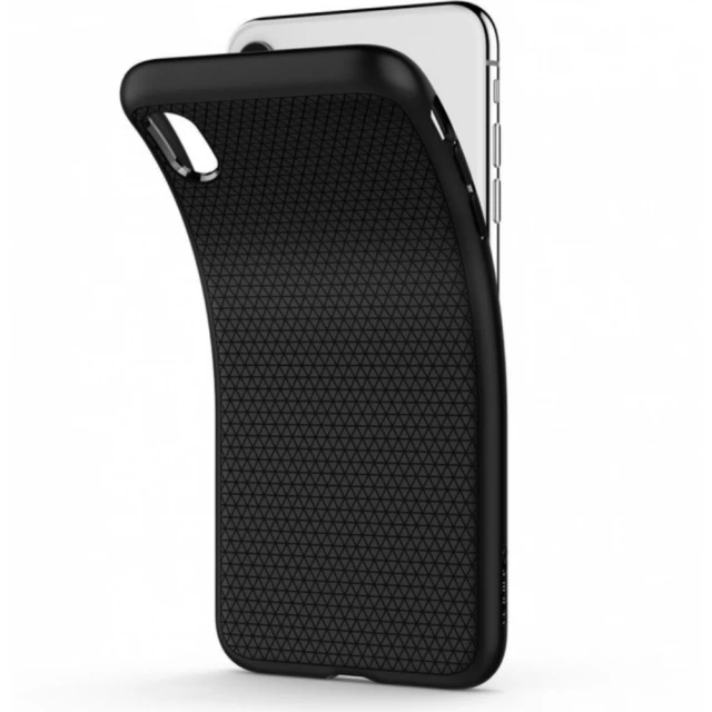 Чехол Spigen для iPhone XS Liquid Air Matte Black (063CS25114)