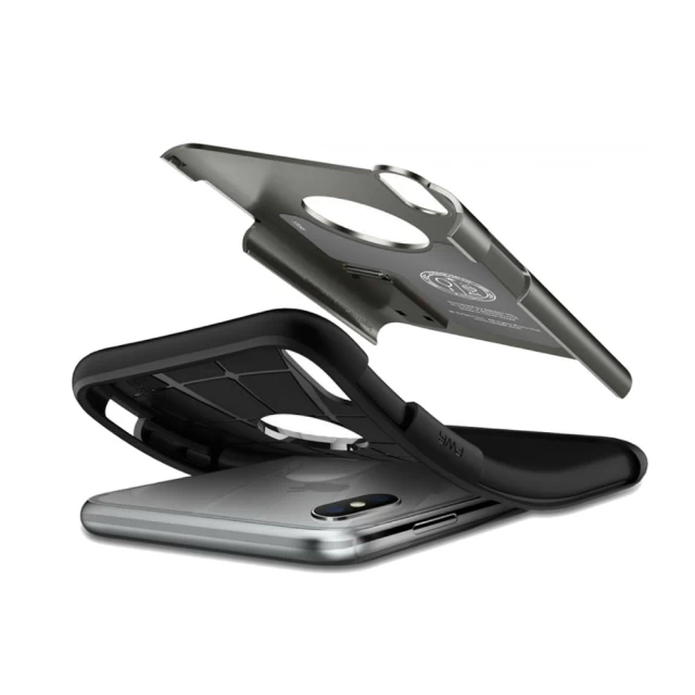 Чехол Spigen для iPhone XS Slim Armor Gunmetal (063CS25133)