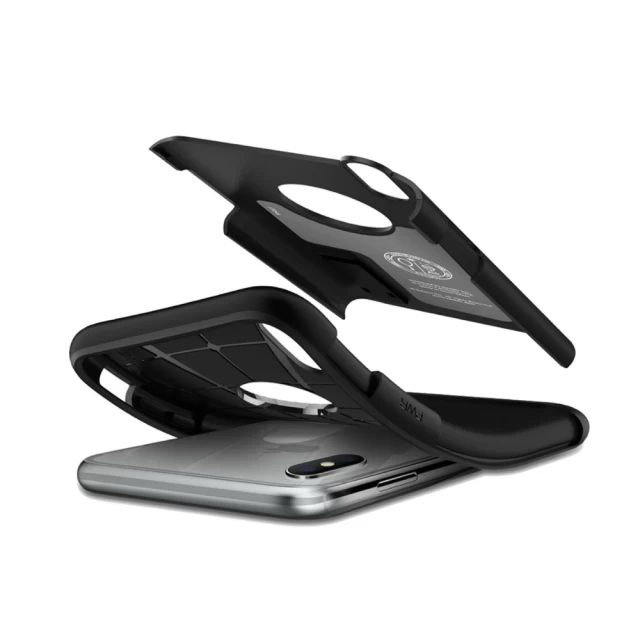 Чохол Spigen для iPhone XS Slim Armor Black (063CS25136)
