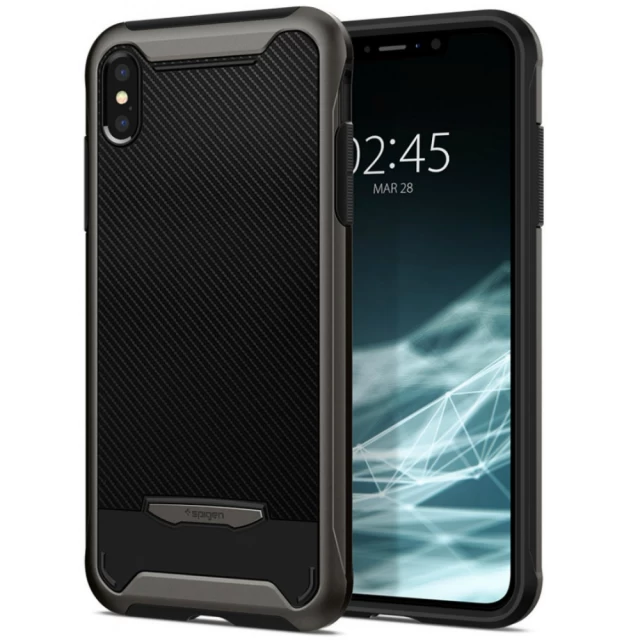 Чохол Spigen для iPhone XS Max Hybrid NX Gunmetal (065CS24863)