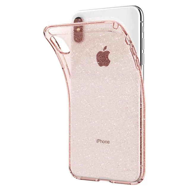Чохол Spigen для iPhone XS Max Liquid Crystal Glitter Rose Quartz (065CS25124)