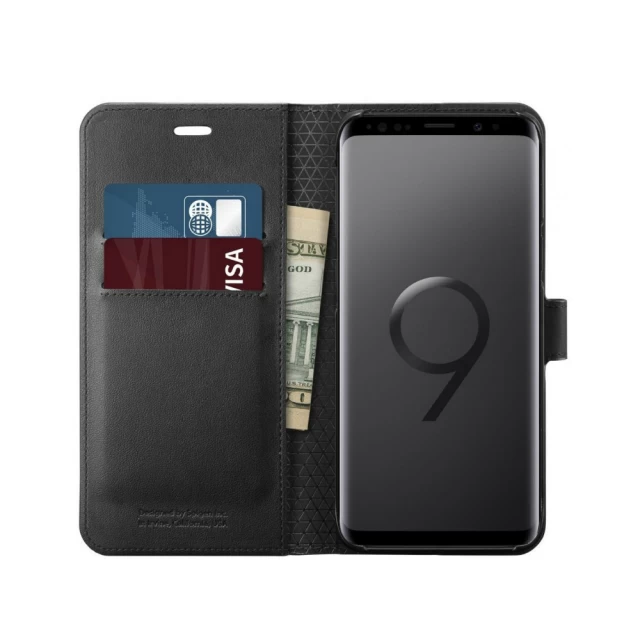 Чохол Spigen для Galaxy S9 Wallet S Black (592CS22870)