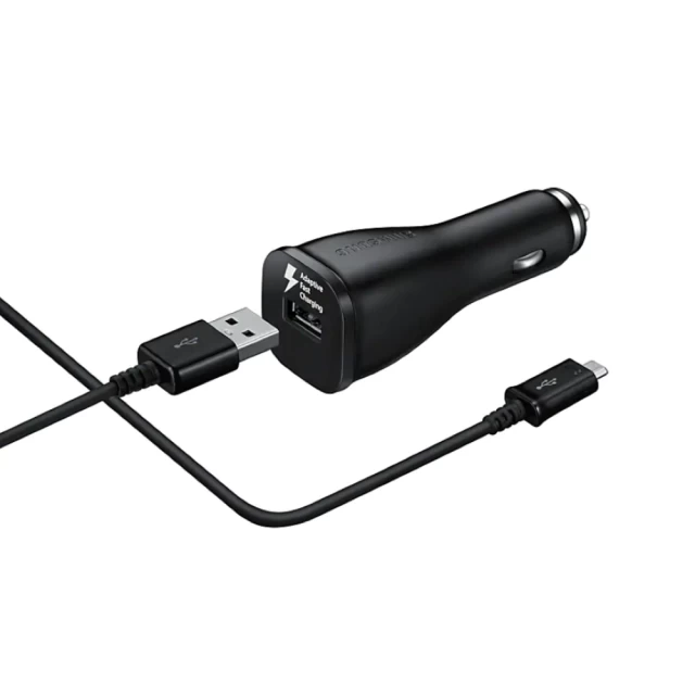Автомобильное зарядное устройство Samsung microUSB (Fast Charging) Black (EP-LN915UBEGRU)