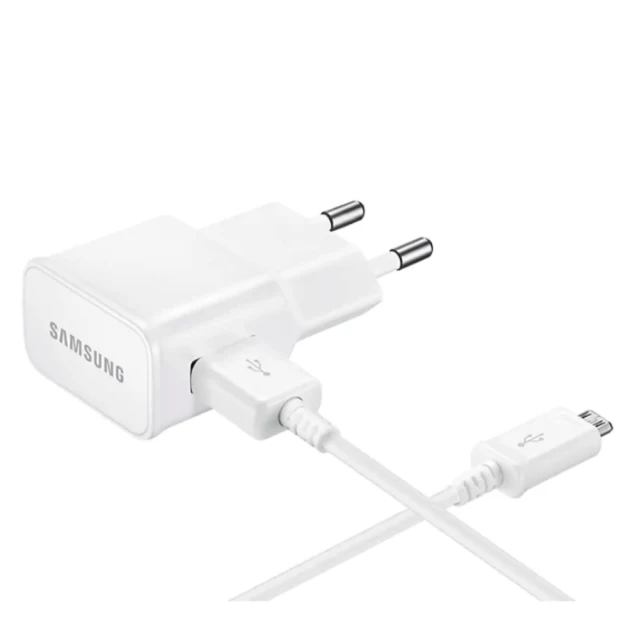 Мережевий зарядний пристрій Samsung 10W USB-A with USB-A to micro USB Cable 1.5m White (EP-TA12EWEUGRU)