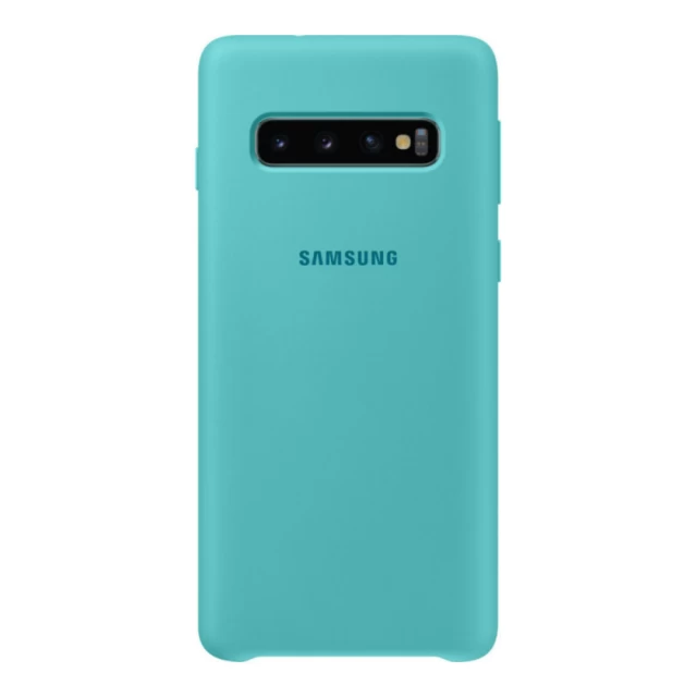 Чехол Samsung Silicone Cover Green для Galaxy S10 (G973) (EF-PG973TGEGRU)