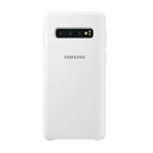 Чехол Samsung Silicone Cover White для Galaxy S10 (G973) (EF-PG973TWEGRU)