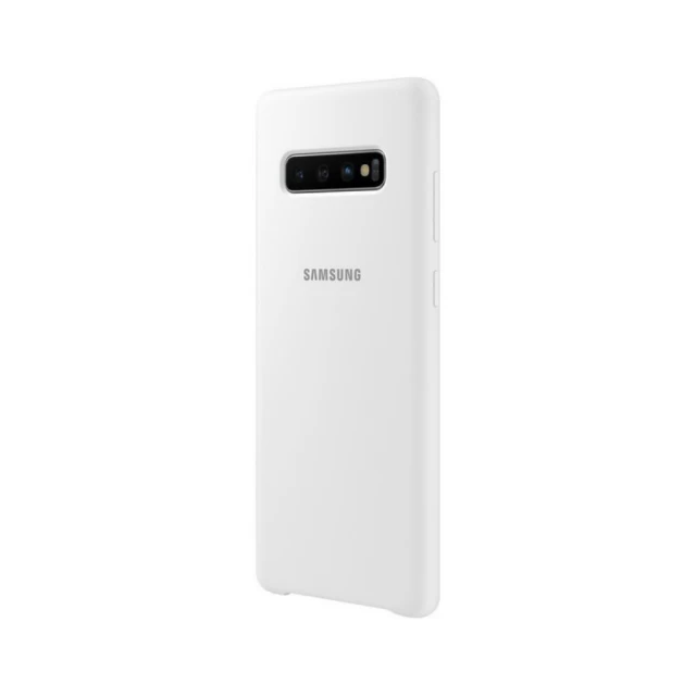 Чохол Samsung Silicone Cover White для Galaxy S10 Plus (G975) (EF-PG975TWEGRU)