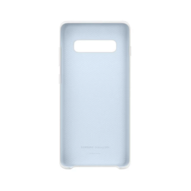 Чехол Samsung Silicone Cover White для Galaxy S10 Plus (G975) (EF-PG975TWEGRU)