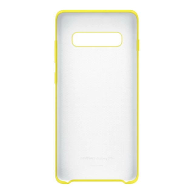 Чехол Samsung Silicone Cover Yellow для Galaxy S10 Plus (G975) (EF-PG975TYEGRU)