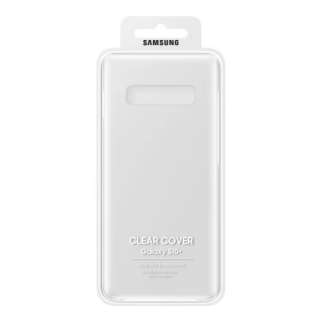 Чохол Samsung Clear Cover Transparent для Galaxy S10 Plus (G975) (EF-QG975CTEGRU)