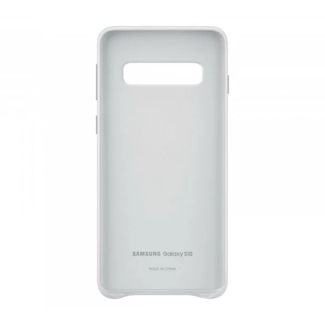 Чохол Samsung Leather Cover White для Galaxy S10 (G973) (EF-VG973LWEGRU)