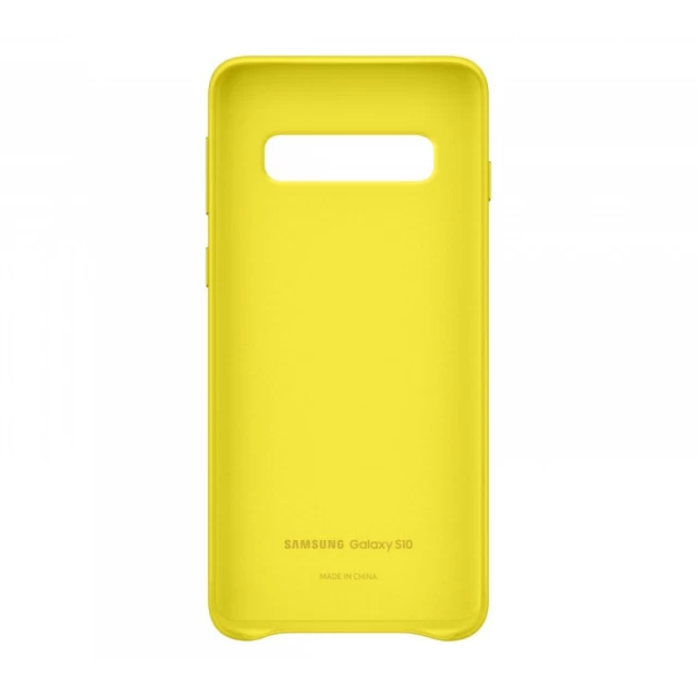 Чехол Samsung Leather Cover Yellow для Galaxy S10 (G973) (EF-VG973LYEGRU)