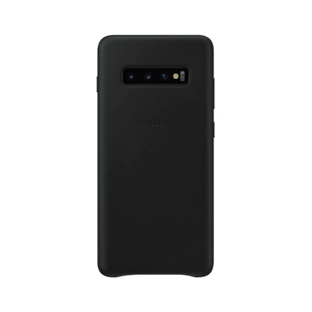 Чохол Samsung Leather Cover Black для Galaxy S10 Plus (G975) (EF-VG975LBEGRU)