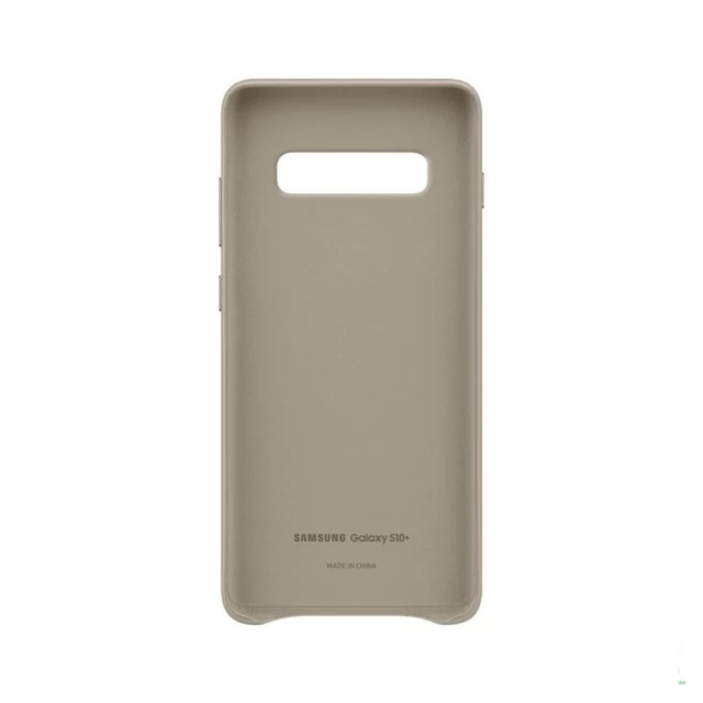 Чехол Samsung Leather Cover Gray для Galaxy S10 Plus (G975) (EF-VG975LJEGRU)