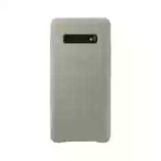 Чехол Samsung Leather Cover Gray для Galaxy S10 Plus (G975) (EF-VG975LJEGRU)